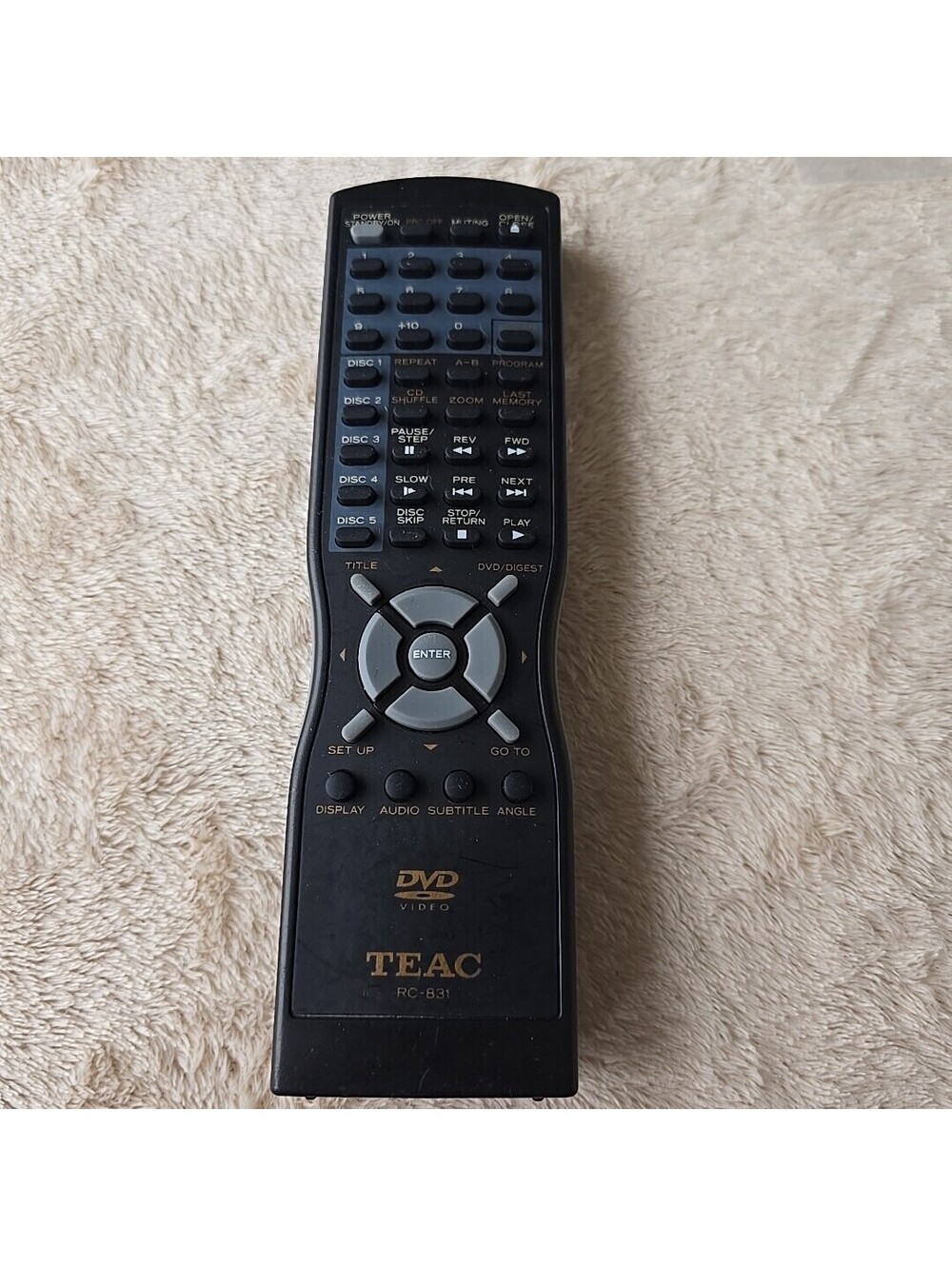 OEM Genuine TEAC RC-831 Home Office DVD Video Player Replacement Remote Control